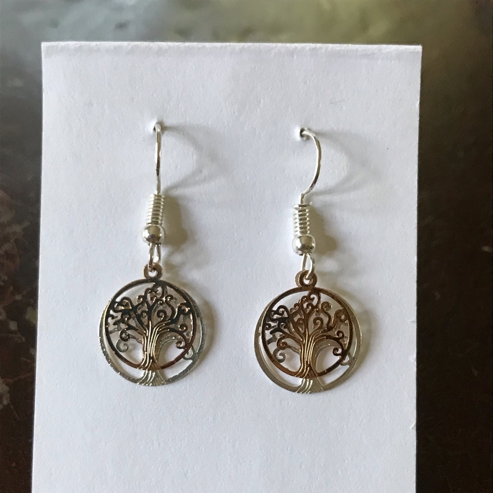 Multilayered Tree Earrings